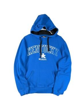 Kentucky Wildcats Mens Medium Blue Hoodie NCAA College Pullover Logo